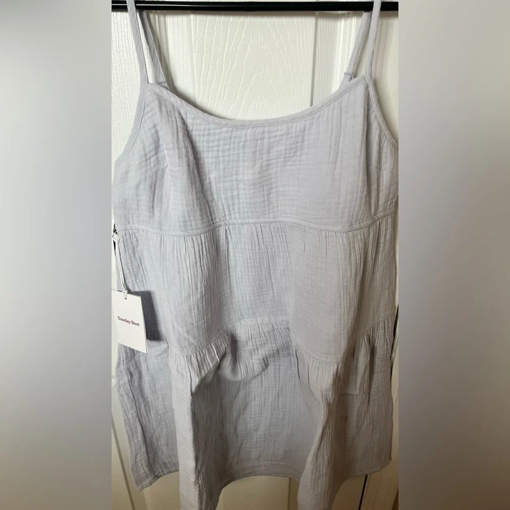 Aritzia Sunday Best Jasper Dress Dusk Blue S *BNWT* - Picture 4 of 5